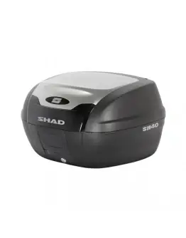 Top case SHAD SH40 alu look - Negru Aluminiu SHAD Plată sigură