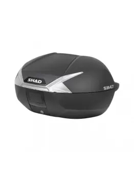 Cel mai bun preț Top case SHAD SH47 - Negru alb SHAD
