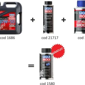 Retur gratuit Pachet schimb ulei Liqui Moly Motorbike 10W-50 Street Race LIQUI MOLY