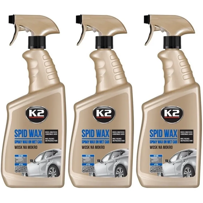 Set 3 Buc K2 Solutie Ceara Rapida Spid Wax 770ML K087M K2 Plată sigură