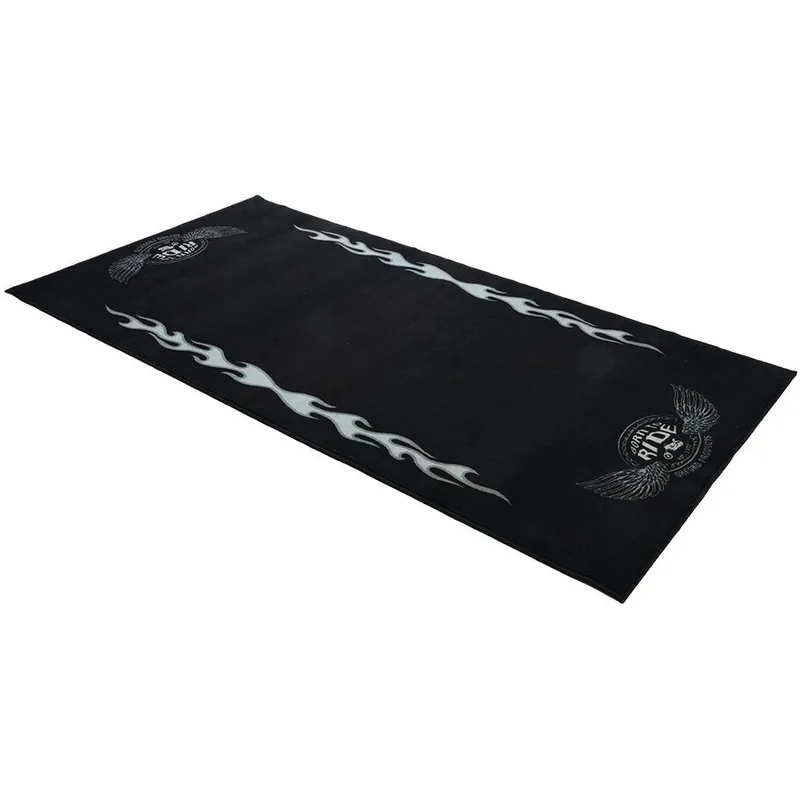 Cumpără online Covor Moto Oxford Workshop Mat Flame L 200 x 100cm Negru OX915 OXFORD