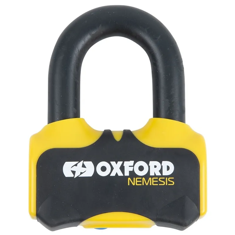 Antifurt Blocator Disc Frana Moto Oxford Nemesis 16mm Disc Lock Galben LK471 OXFORD Noutate
