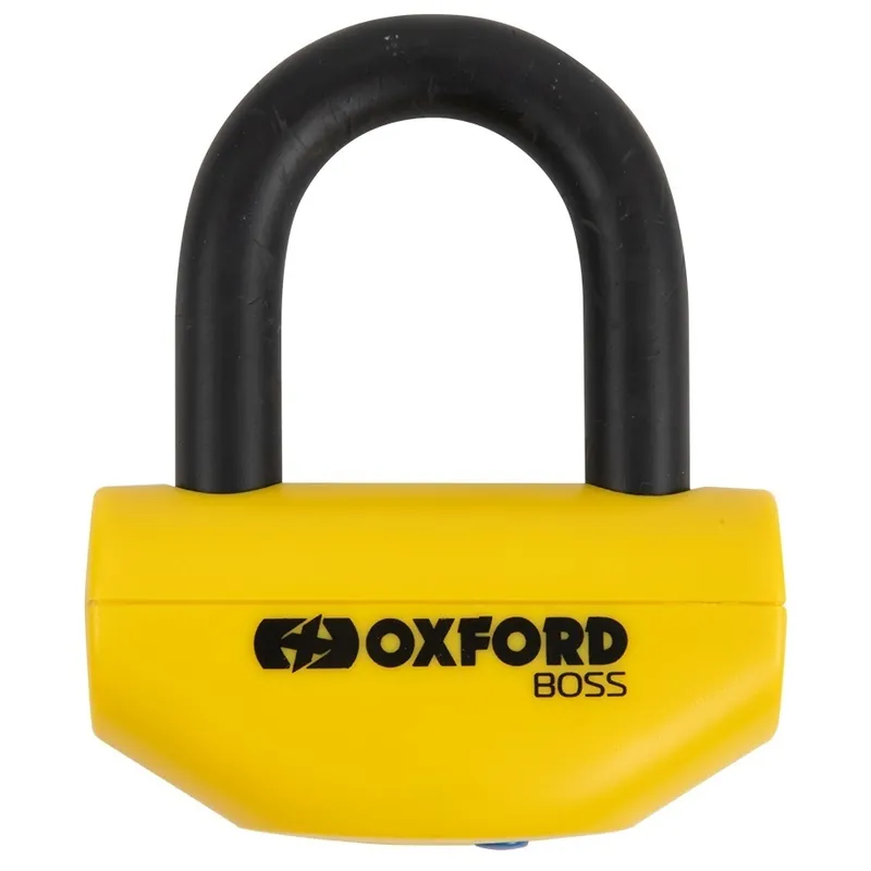 Antifurt Blocator Disc Frana Moto Oxford Boss 12.7mm Disc Lock Metal Galben OF39 OXFORD Reduceri