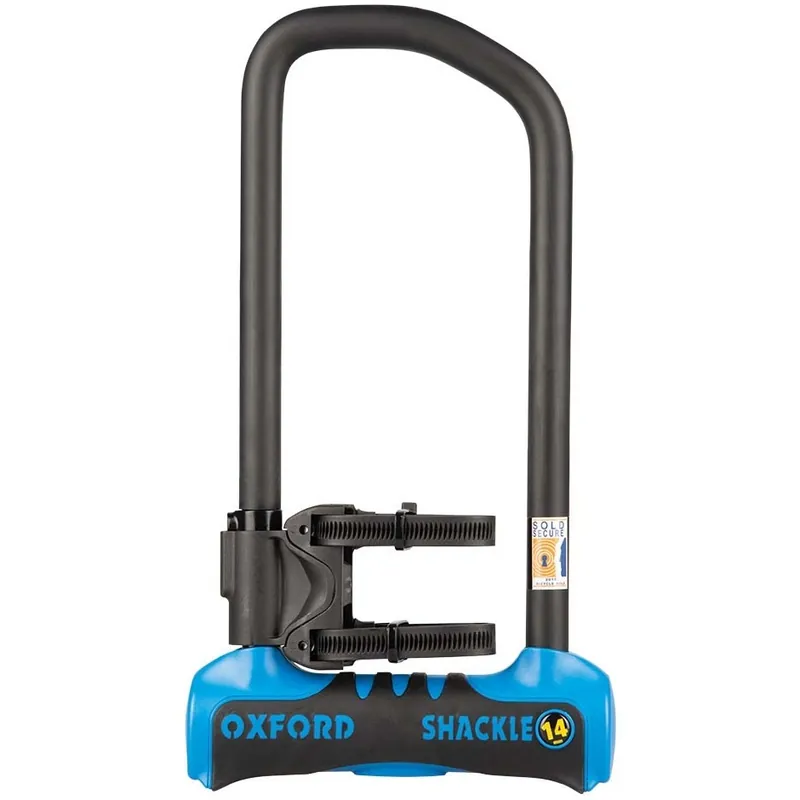 Antifurt Bicicleta Oxford Shackle14 Pro U-Lock 320mm x 177mm Otel Negru   Albastru LK322 OXFORD Promoție