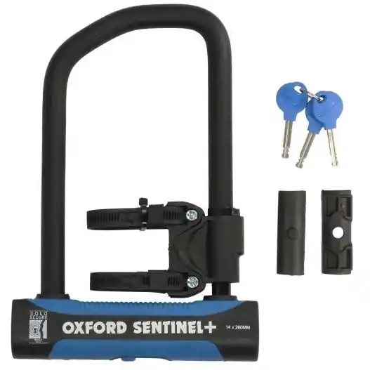 Antifurt Bicicleta Oxford Sentinel Pro U-Lock 260mm x 177mm Otel Negru LK324 OXFORD Doar azi