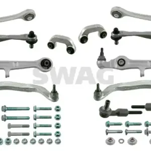 Set reparatie brate puntea fata SWAG pentru AUDI A4 B6, A4 B7, A6 C5 1.6-3.0 11.00-06.09 SWAG Ieftin