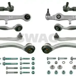 Super ofertă Set reparatie brate puntea fata SWAG pentru AUDI A4 B6, A4 B7, A6 C5 1.6-3.0 11.00-06.09 SWAG