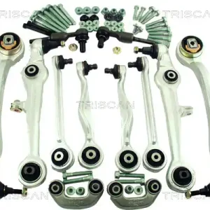 Set reparatie brate puntea fata TRISCAN pentru AUDI A4 B5, A6 C5; SKODA SUPERB I; VW PASSAT B5, PASSAT B5.5 1.6-4.2 11.94-03.08 TRISCAN Ieftin