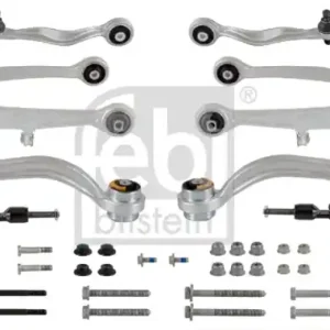 Super ofertă Set reparatie brate puntea fata FEBI pentru AUDI A4 B5, A6 C5; SKODA SUPERB I; VW PASSAT B5, PASSAT B5.5 1.6-4.2 11.94-03.08 FEBI