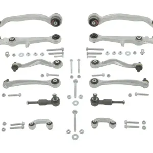 Set reparatie brate puntea fata MOOG pentru AUDI A4 B5, A6 C5; SKODA SUPERB I; VW PASSAT B5, PASSAT B5.5 1.6-4.2 11.94-03.08 MOOG Cumpără acum