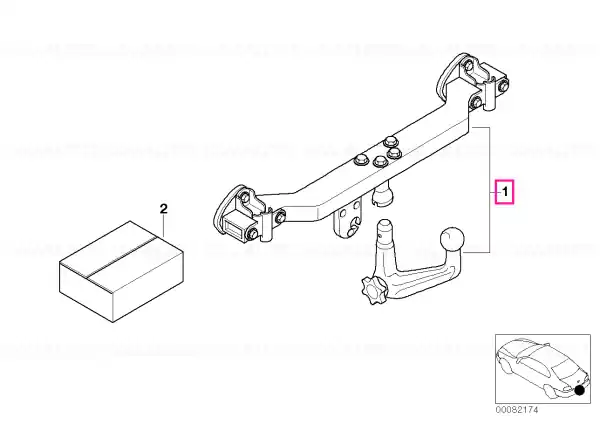 Towing hitch, detachable STAHL - BMW Preț promoțional