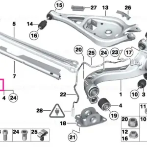 Preferatul clienților Trailing arm, left - BMW