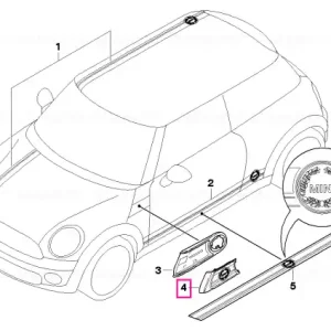 Cel mai vândut Set tapiterie cu pernita LAUREL SILVER - BMW - Mini
