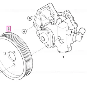 Plată sigură Pulley D=113MM - BMW