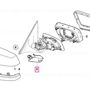 Retur gratuit Set capace placa baza oglinda - BMW