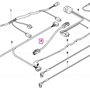 Cumpărături sigure Connection wire for USB/HUB L= 3550MM - BMW