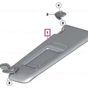Left sun visor OYSTER - BMW Ofertă de sezon