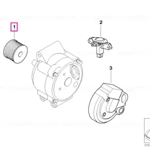 Pulley alternator - BMW - Mini Plată sigură