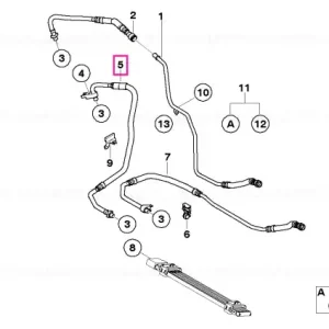 Super ofertă Transmission oil cooler line - BMW