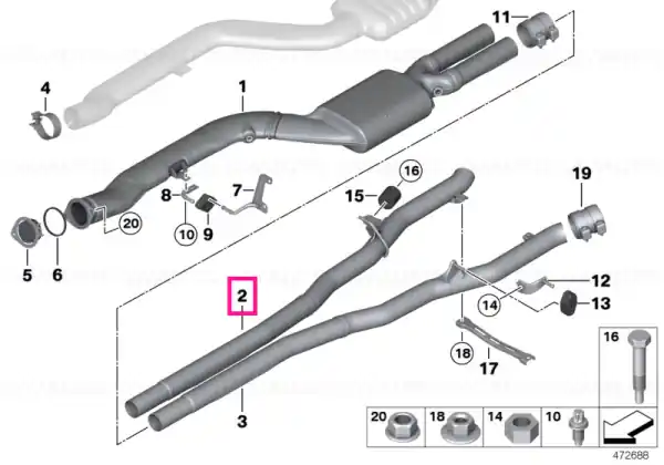 Tub intermediar - BMW Preț redus