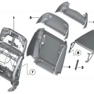 Livrare rapidă Folding tray, leather NADH,NACX OYST. - BMW