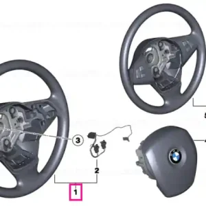 Disponibil imediat Steering wheel, leather - BMW