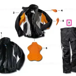 Reducere extra Trousers, Streetguard 3, men, black 60 - BMW Motorrad
