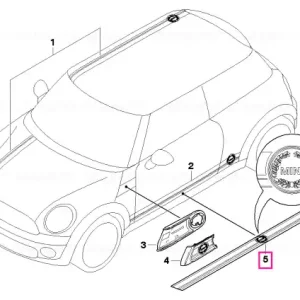 Capac intrare LAUREL SILVER - BMW - Mini Nu rata