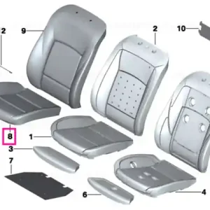 Ieftin Capac scaun piele LCEW LCEX WEISS - BMW