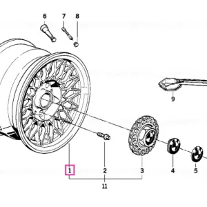 Ofertă specială Light alloy rim 71/2JX16  ET:27 - BMW