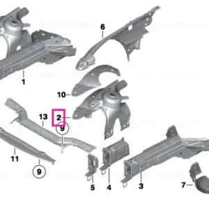 Mai ieftin Strut tower, front right - BMW