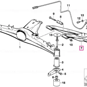 Trailing arm, right - BMW Preferatul clienților