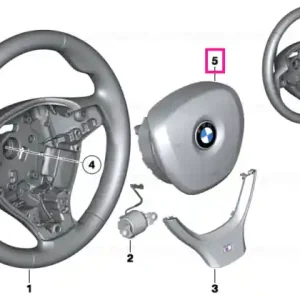Ultima șansă Airbag module, driver's side SCHWARZ - BMW