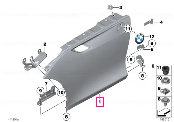 Side panel, front left - BMW Premium
