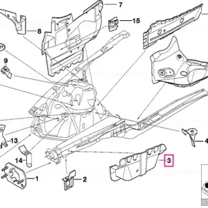 Right stabilizer support - BMW Plată securizată