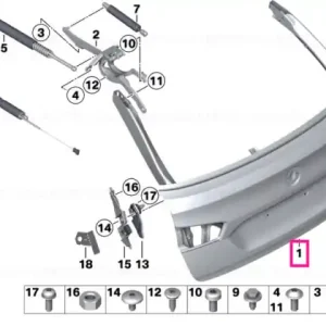 Trunk lid - BMW Reducere de preț