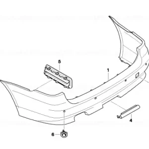 Flap, towing eye, painted CODE - UNI/MET. - BMW Nu rata