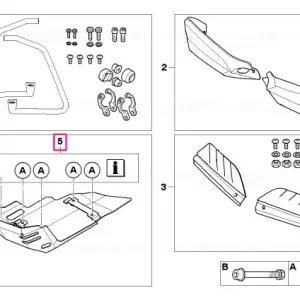 Disponibil imediat Set piese de montaj - BMW Motorrad