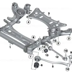 Transport gratuit Brat fata dreapta cu bucsa cauciuc - BMW X3 F25, X4 F26 - BMW X3 F25, X4 F26