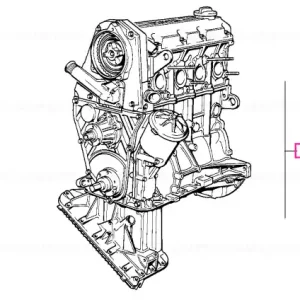 Exchange short engine 184E1 - BMW Ofertă