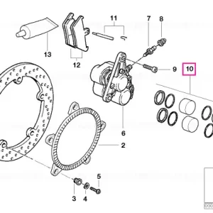 Transport gratuit Kit reparație etrier frână D=32/36MM - BMW Motorrad