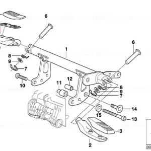 Footrest, left - BMW Motorrad Cumpărături sigure