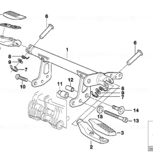 Footrest rubber - BMW Motorrad Livrare rapidă