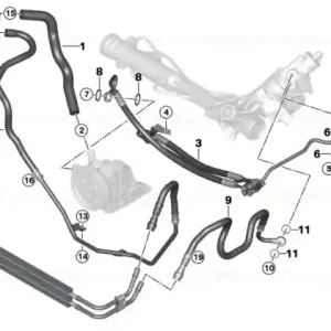 Radiator return line for active steering - BMW Noutate