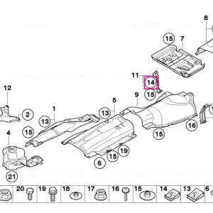 Disponibil imediat Piuliță autoblocantă C-clip ST6.3 - BMW