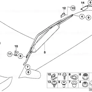 Plată securizată Air bag Module for passenger side - BMW