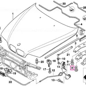Expediere rapidă Șurub Torx cu șaibă ISA M8X24 - BMW