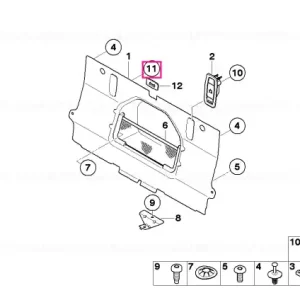 Plug-in retainer - BMW Retur ușor