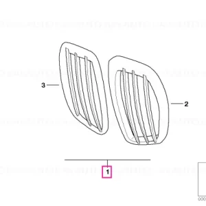 Set inlet grid, chrome - BMW Motorrad Reduceri