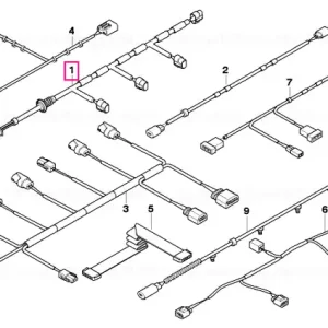 Wiring set PDC, rear - BMW Plată sigură